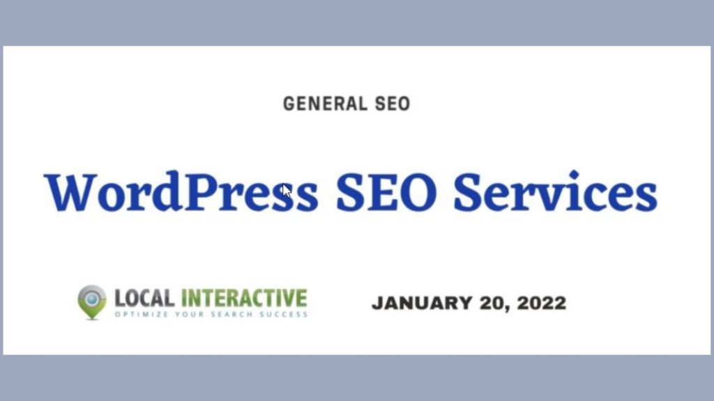 Seo Services Wordpress Seo Services